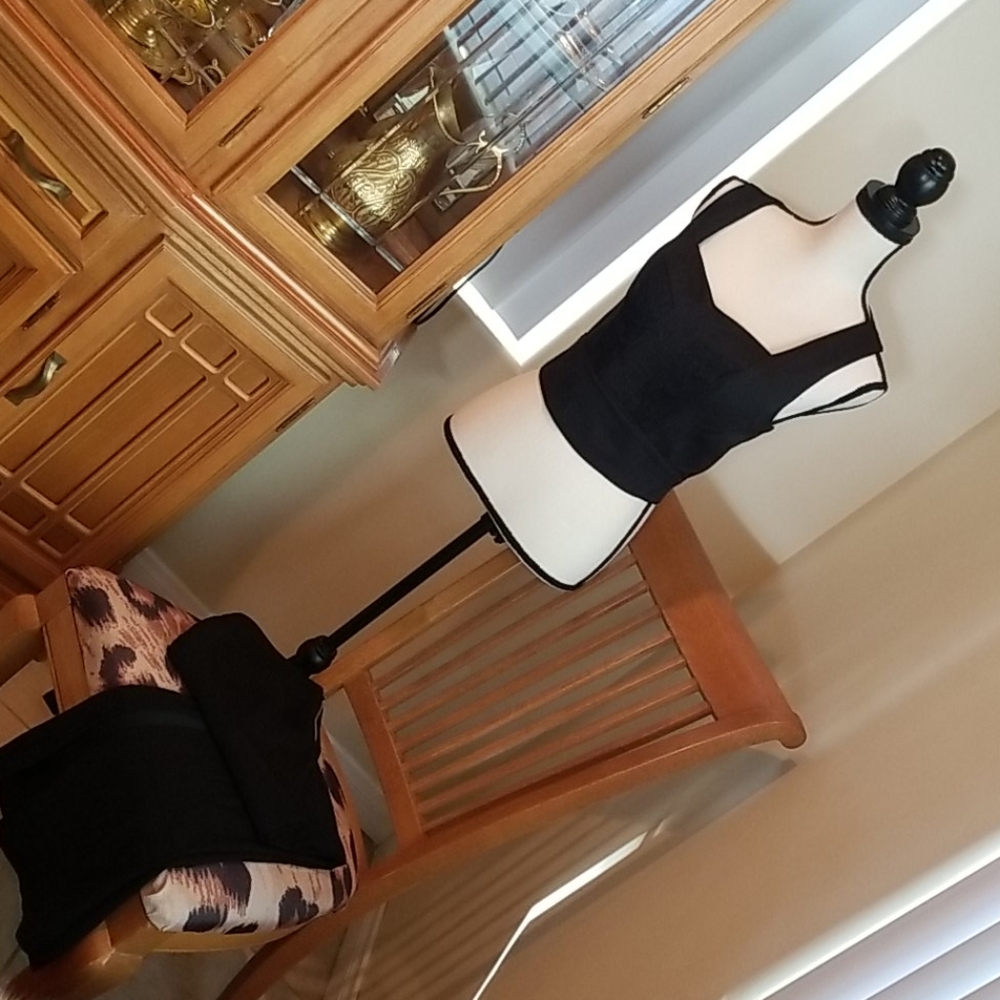 BEBE mini top with flare pants